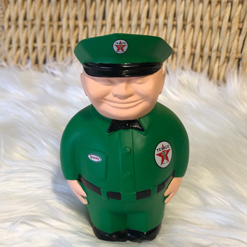 Texaco Green Uniform Man Figure Collectable